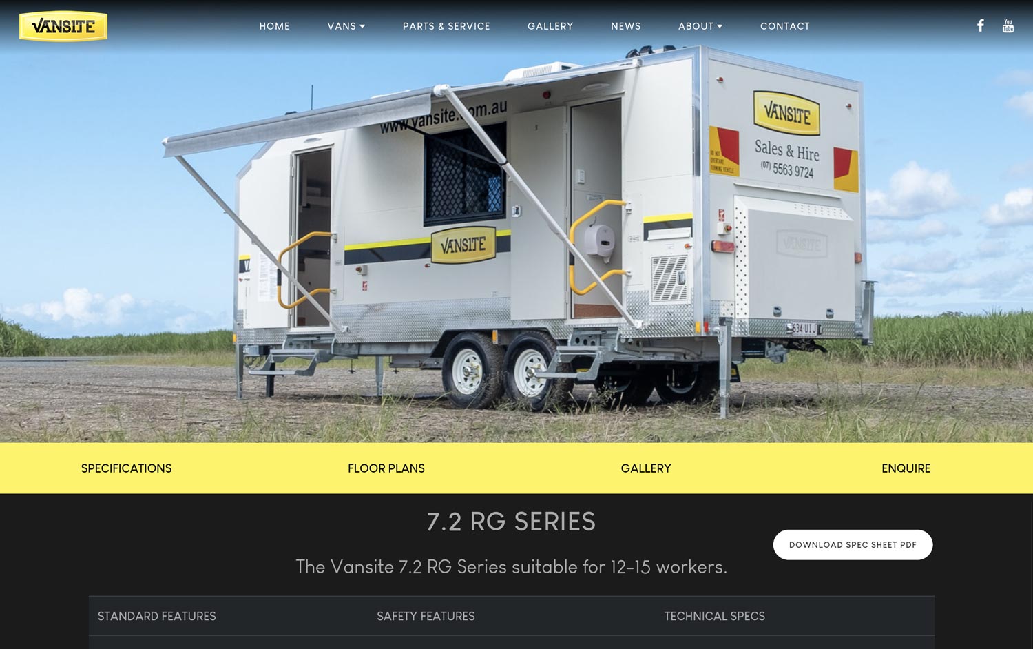 Vansite website project